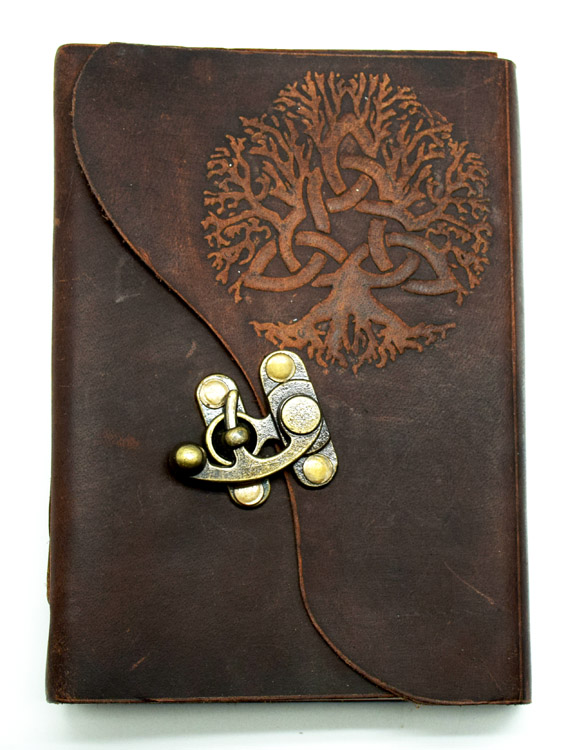 Soft Leather Tree of Life Embossed Journal